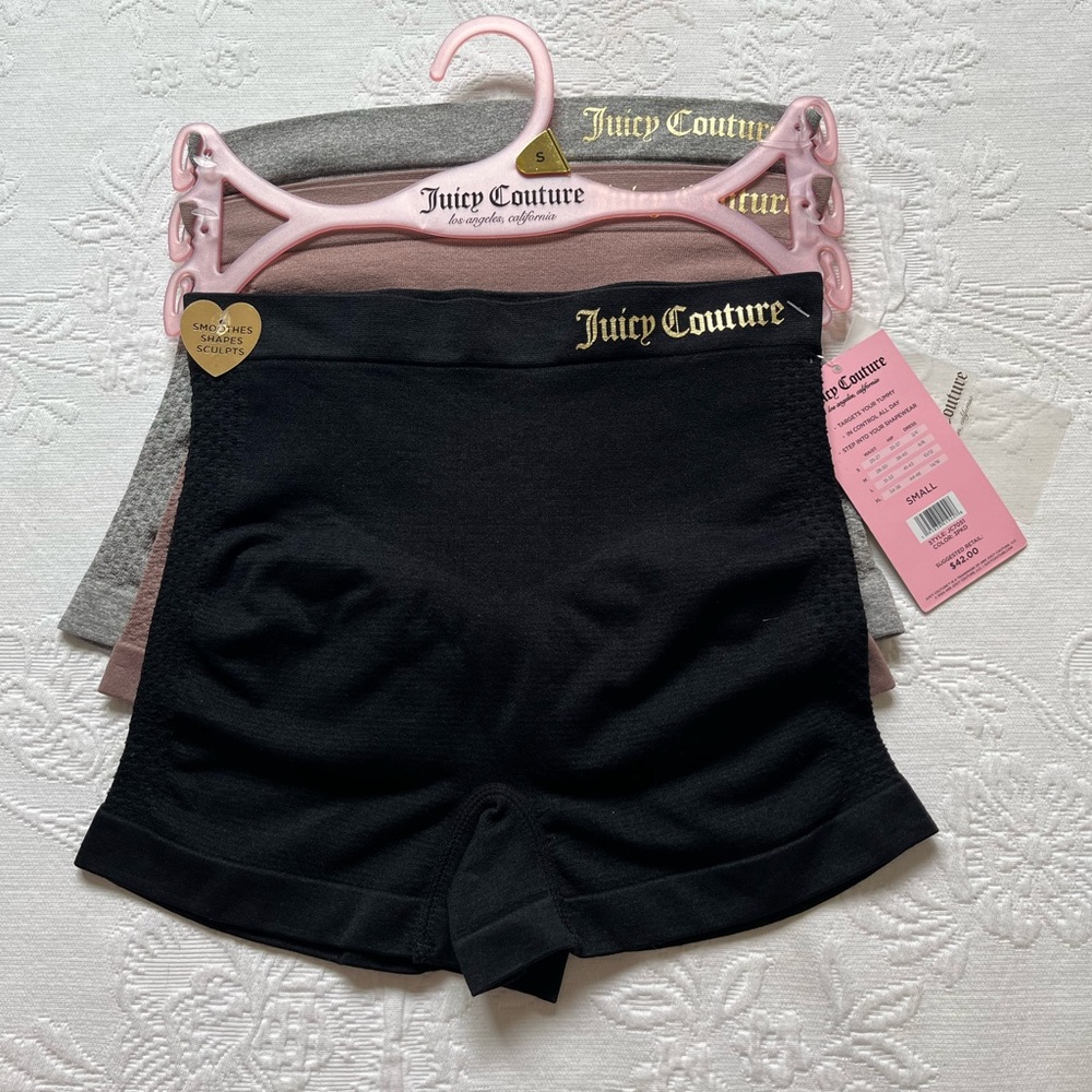 NWT Juicy Couture Shapewear Short Set with Seamless Tummy Control SMALL